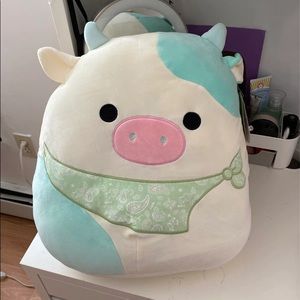 squishmallow belena cow 16 inch easter NWT